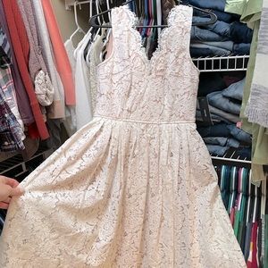 White Lace Lulus Dress